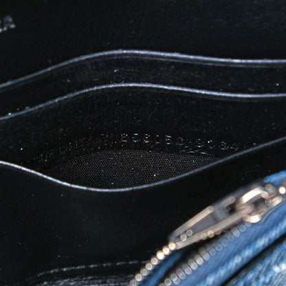 Balenciaga Nappa Denim Printed Hourglass Chain Bag Denim Blue 7 of 9