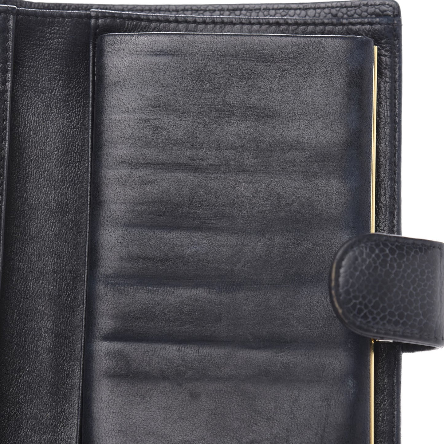 Caviar Timeless CC French Wallet Black