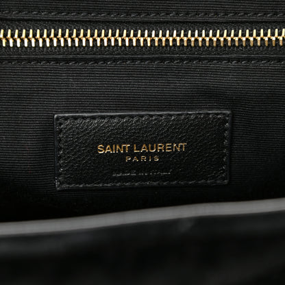 Saint Laurent Velvet Y Quilted Monogram Small Loulou Backpack Black 8 of 10