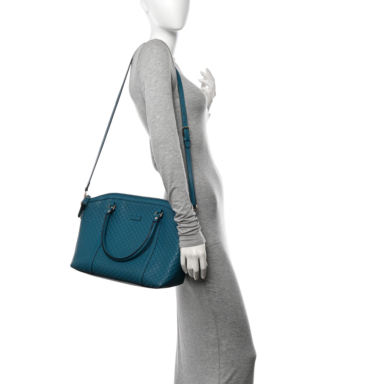 Gucci Soft Microguccissima Dome Satchel Deep Cobalt 2 of 13