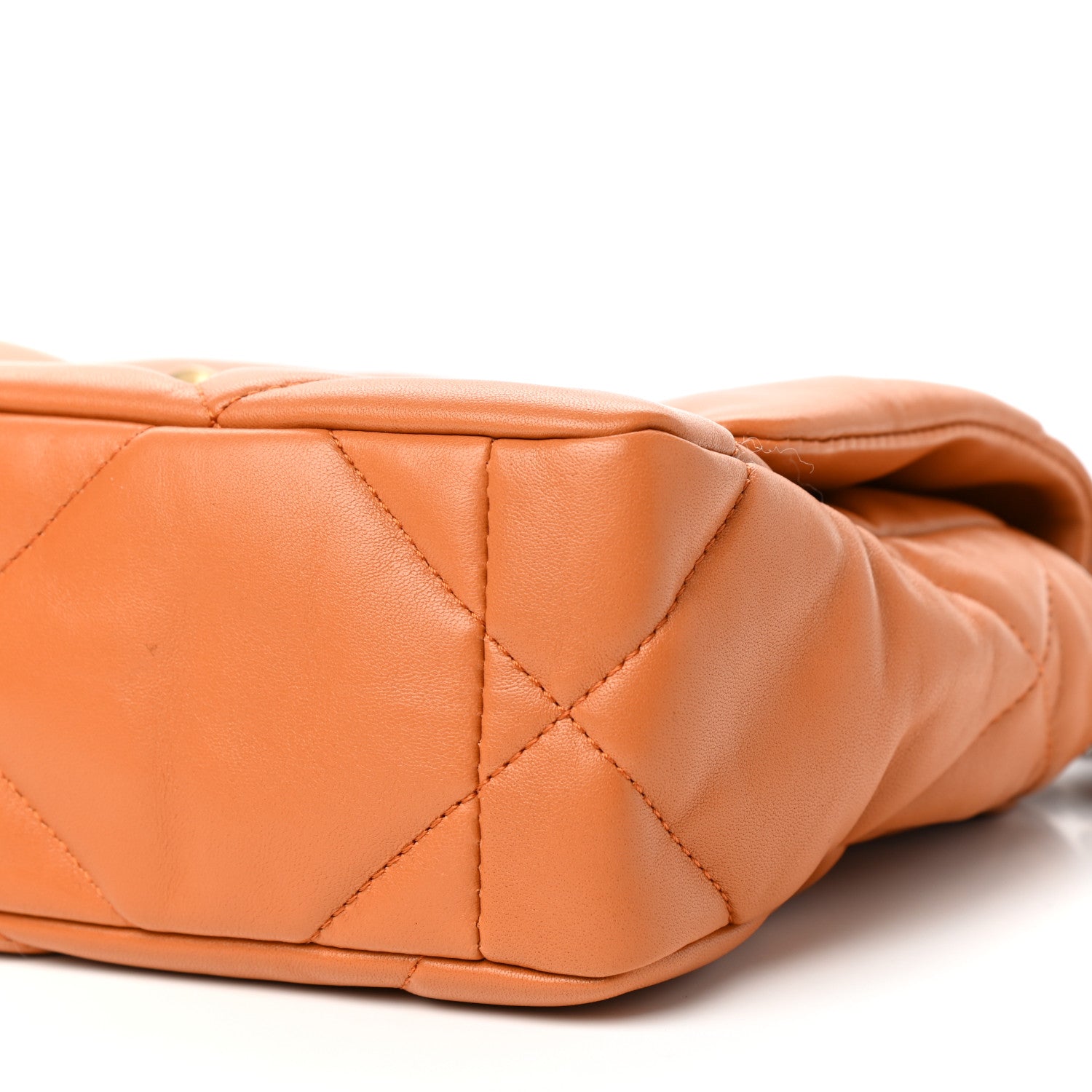 Chanel Lambskin Quilted Medium Chanel 19 Flap Light Brown 9 of 11