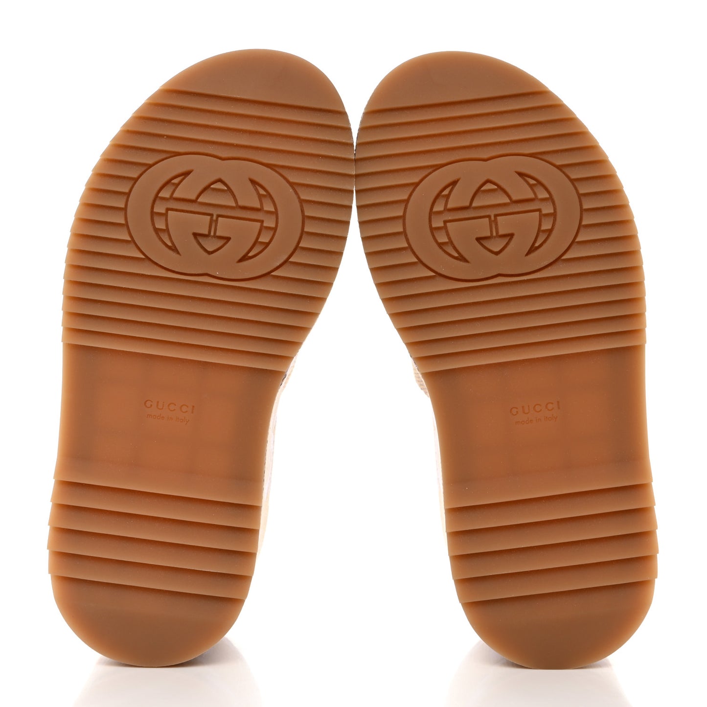 Monogram Jumbo GG Platform Slide Wedge Sandals 37.5 Beige Lapis
