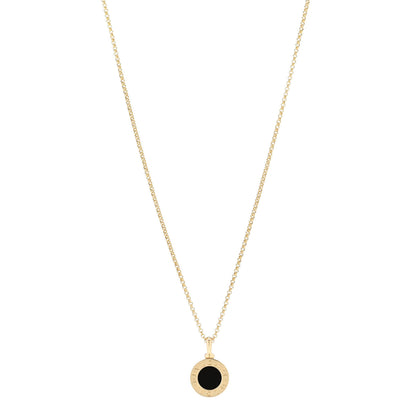 Bulgari 18K Yellow Gold Black Onyx BVLGARI BVLGARI Pendant Necklace 1 of 8