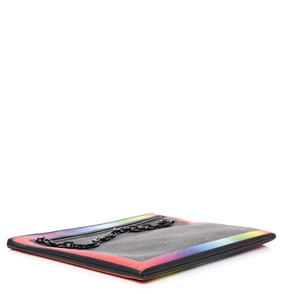 Louis Vuitton Taiga Rainbow Pochette A4 Black 3 of 9