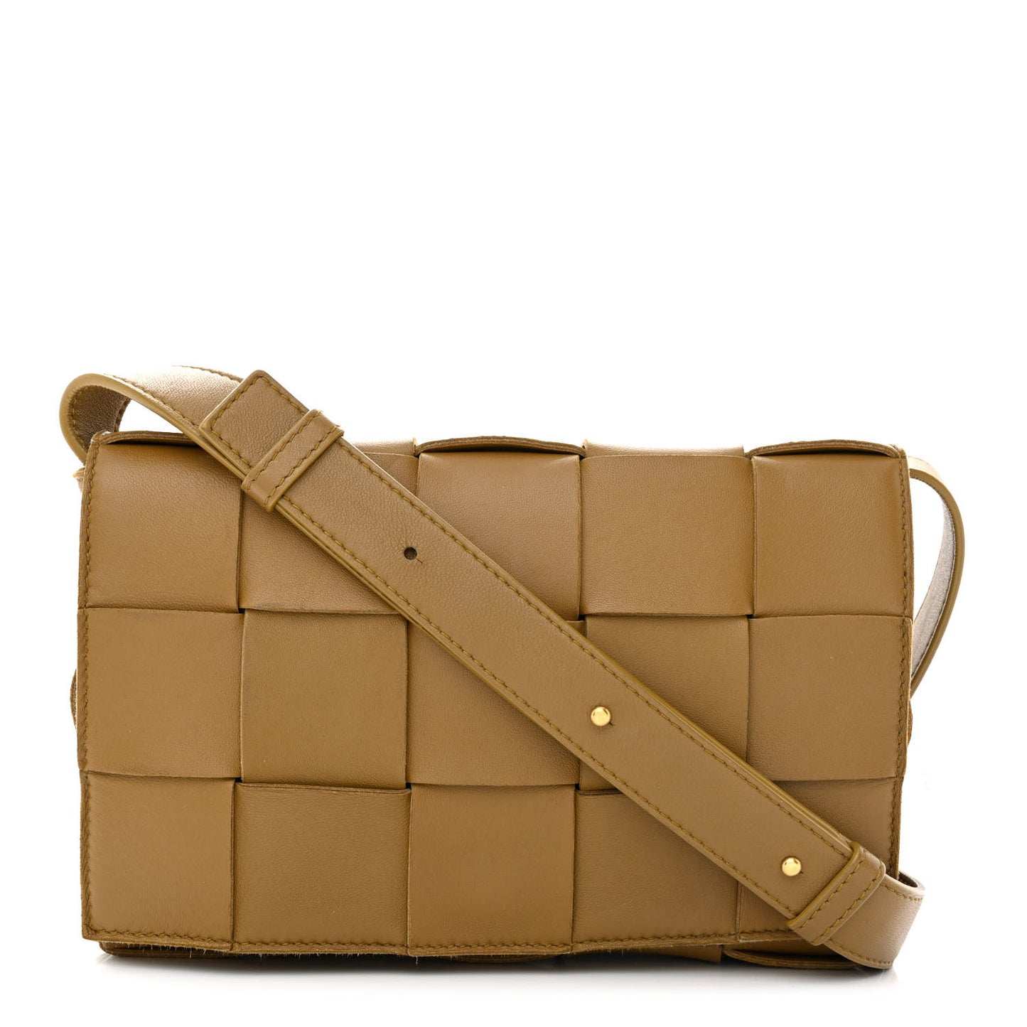Nappa Maxi Intreccio Cassette Bag Acorn