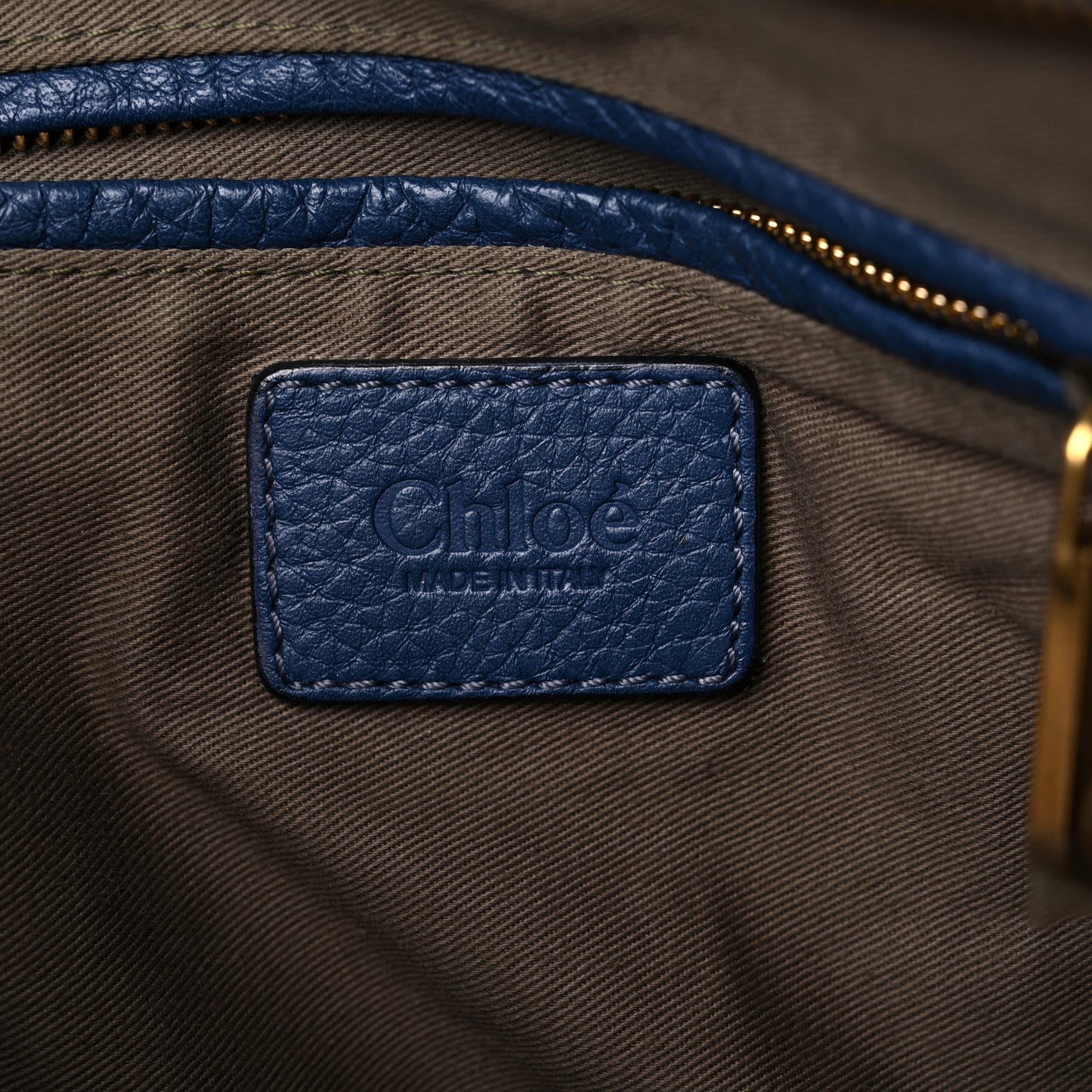 Calfskin Medium Marcie Satchel Royal Navy