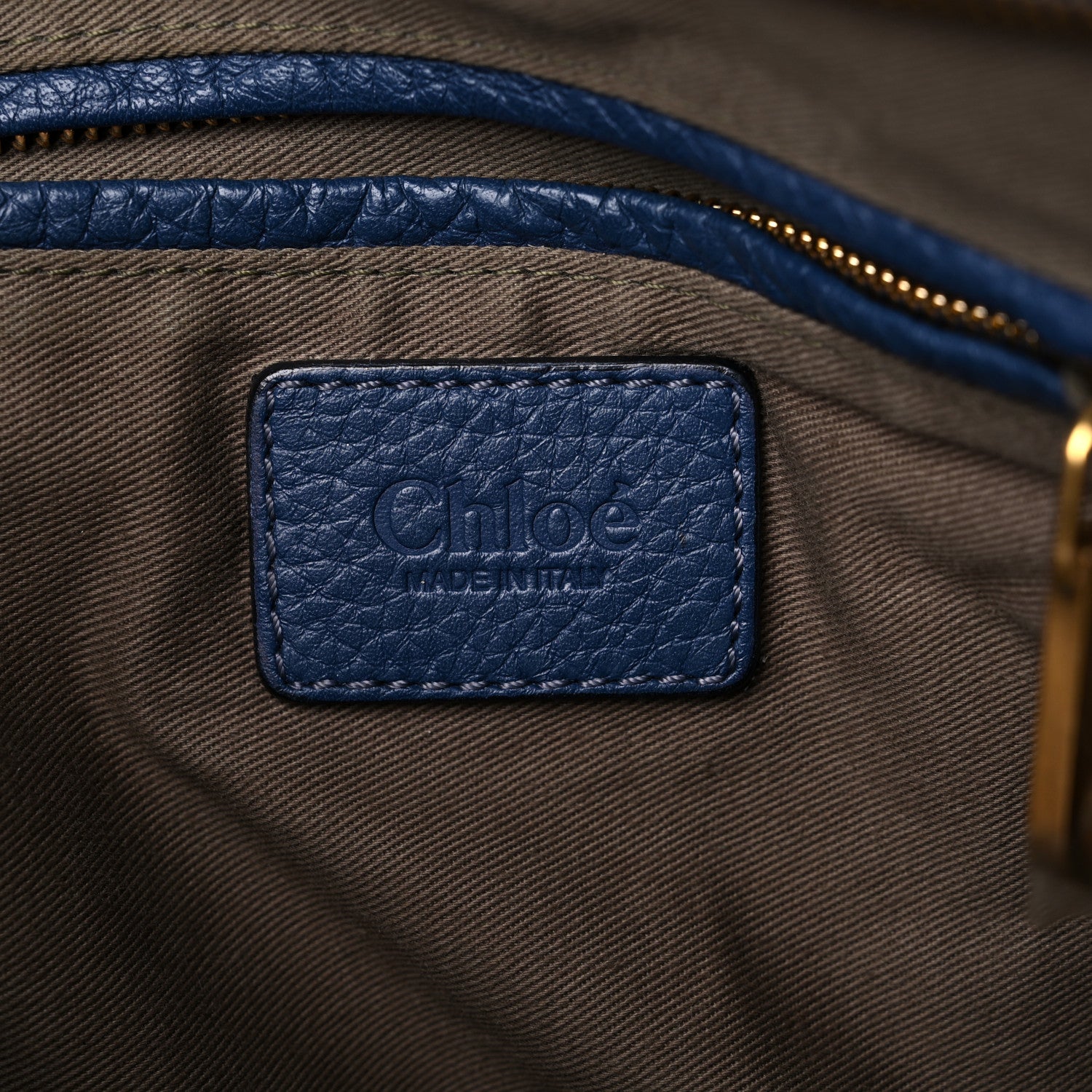 Chloe Calfskin Medium Marcie Satchel Royal Navy 6 of 19