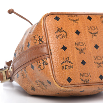 MCM Visetos Essential Drawstring Bucket Bag Cognac 6 of 10