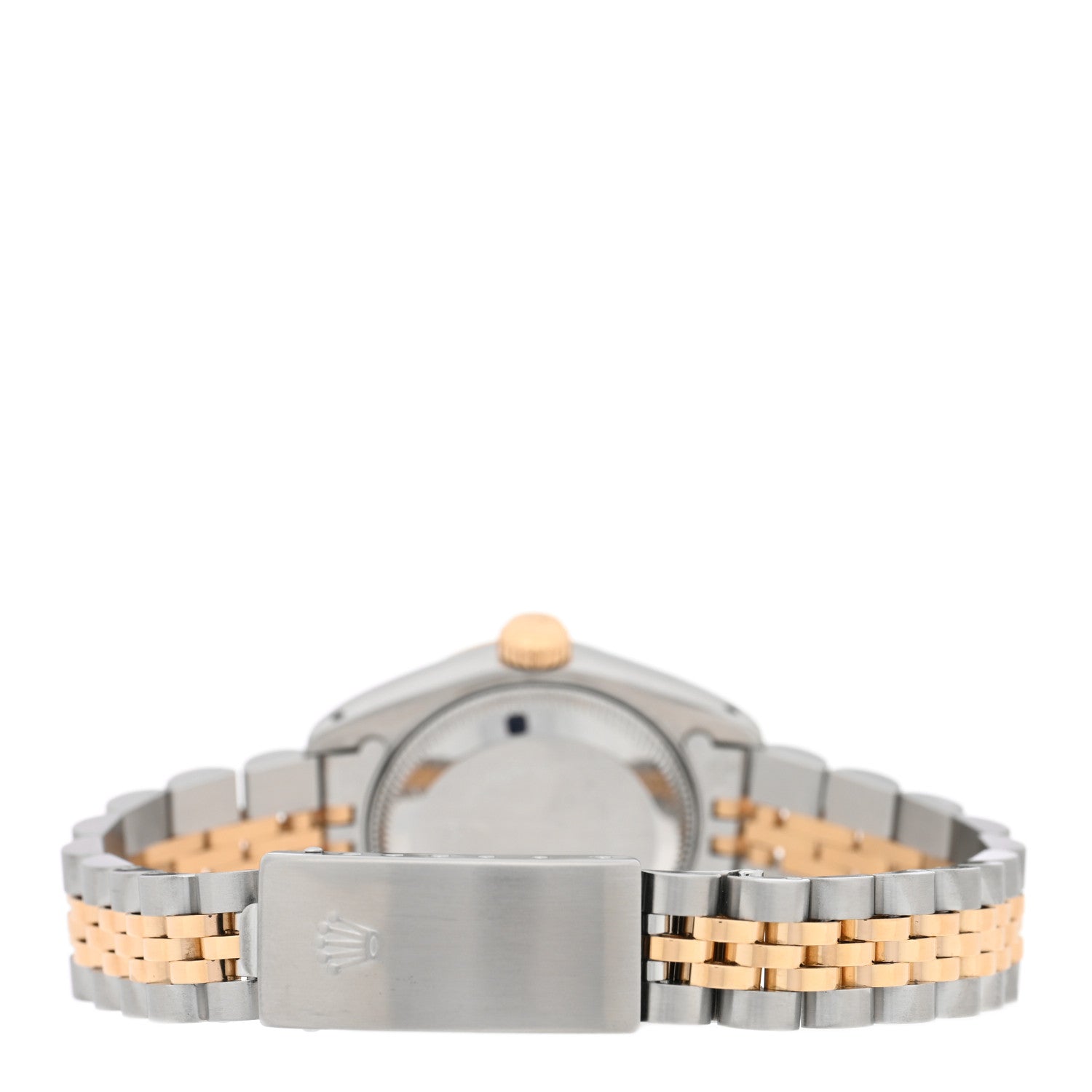 Rolex Stainless Steel 18K Yellow Gold Diamond 26mm Oyster Perpetual Datejust Watch Blue Gradient 69173 3 of 4