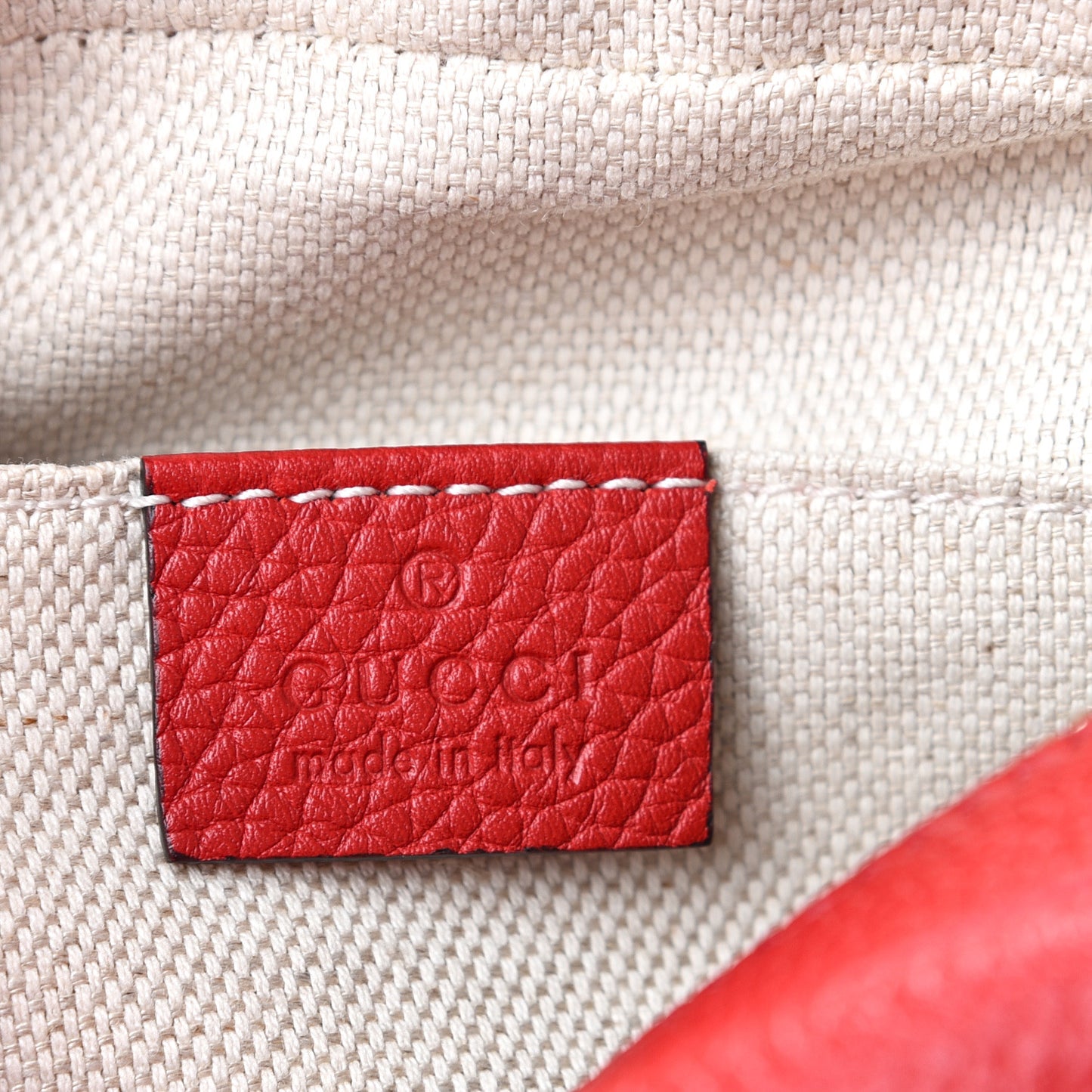 Pebbled Calfskin Small Soho Disco Bag Tabasco Red