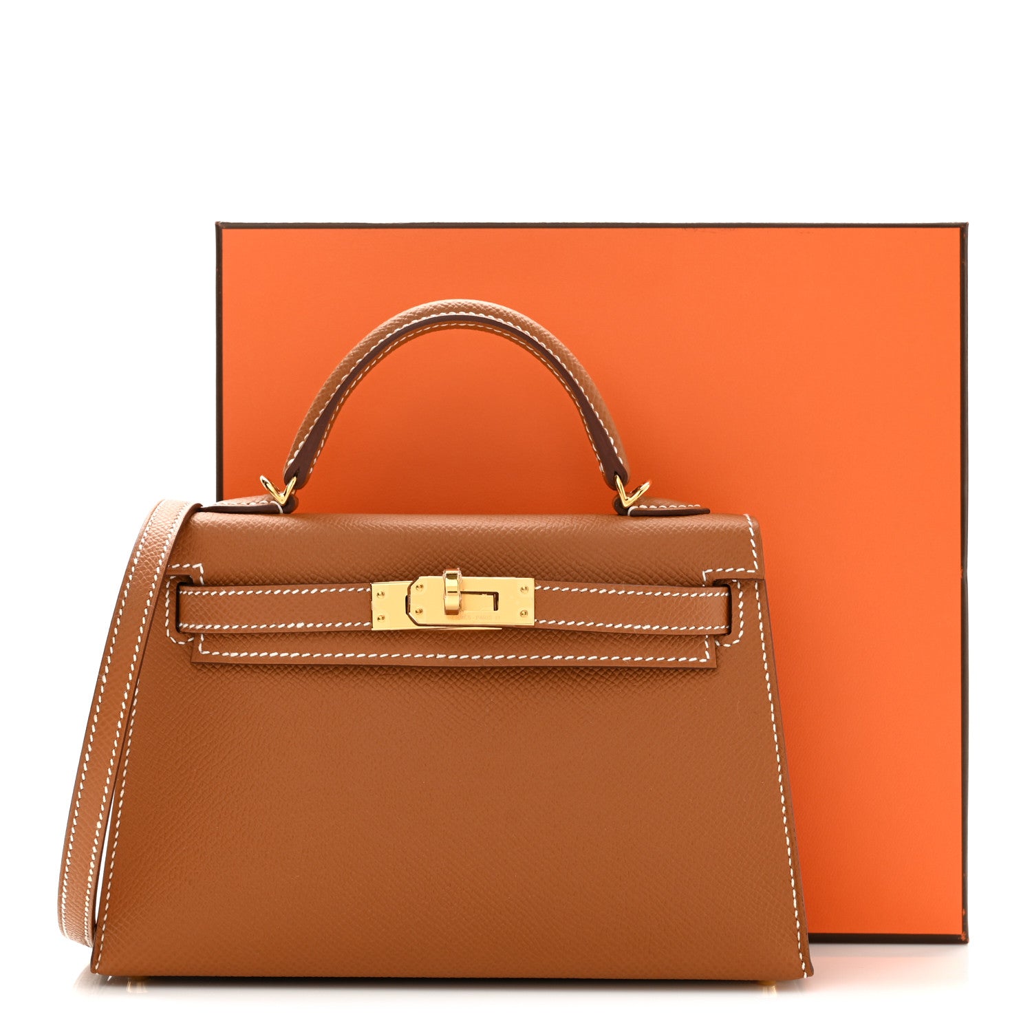 Hermes Epsom Mini Kelly Sellier 20 Gold 10 of 10