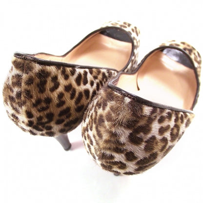 Christian Louboutin Leopard Lady Claude Peeptoes 38 8 of 8