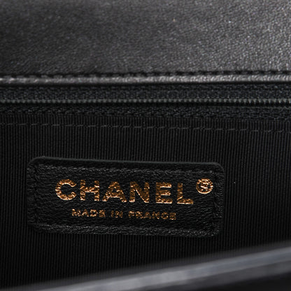 Chanel Iridescent Calfskin Quilted New Medium Boy Flap Black 6 of 8