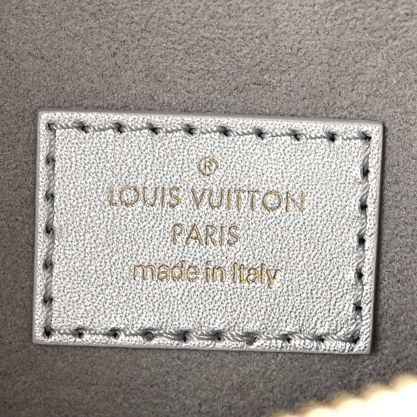 Lambskin Embossed Monogram Coussin BB Silver