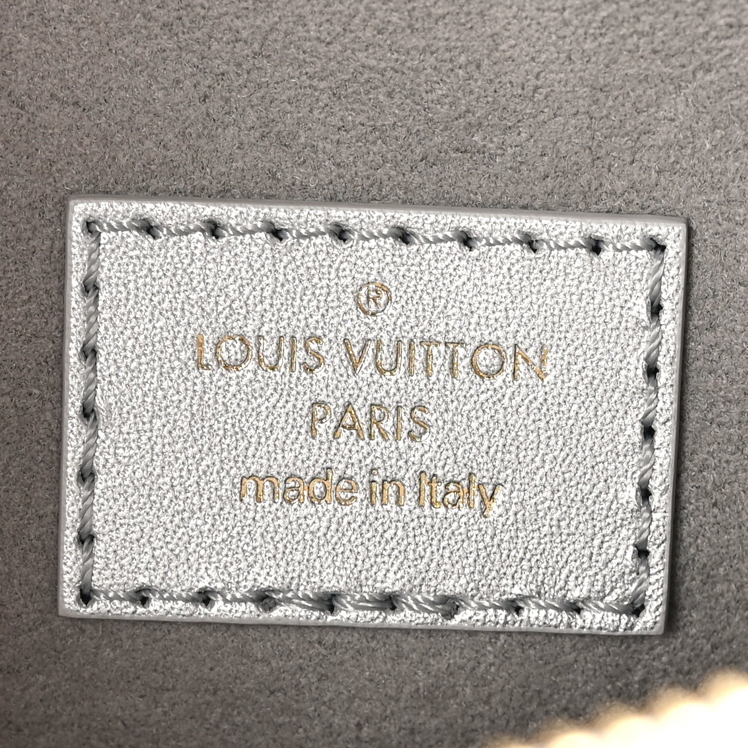 Louis Vuitton Lambskin Embossed Monogram Coussin BB Silver 7 of 10