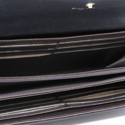 Chanel Lambskin CC Camellia Flap Wallet Black 9 of 9