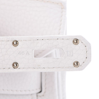 Hermes Taurillon Clemence JPG Birkin 42 White 10 of 25