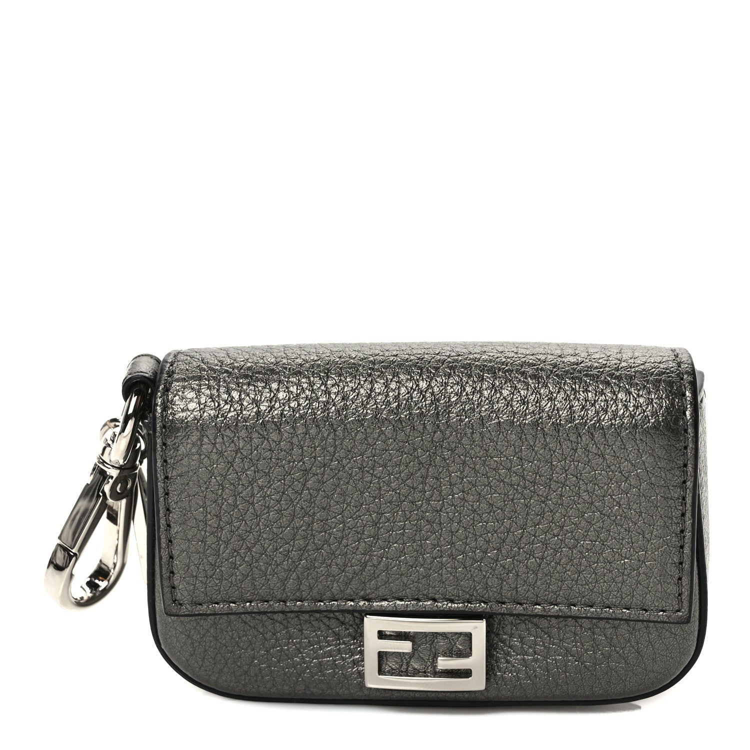 Fendi Cuoio Romano Lux Nano Baguette Charm Graphite 1 of 6