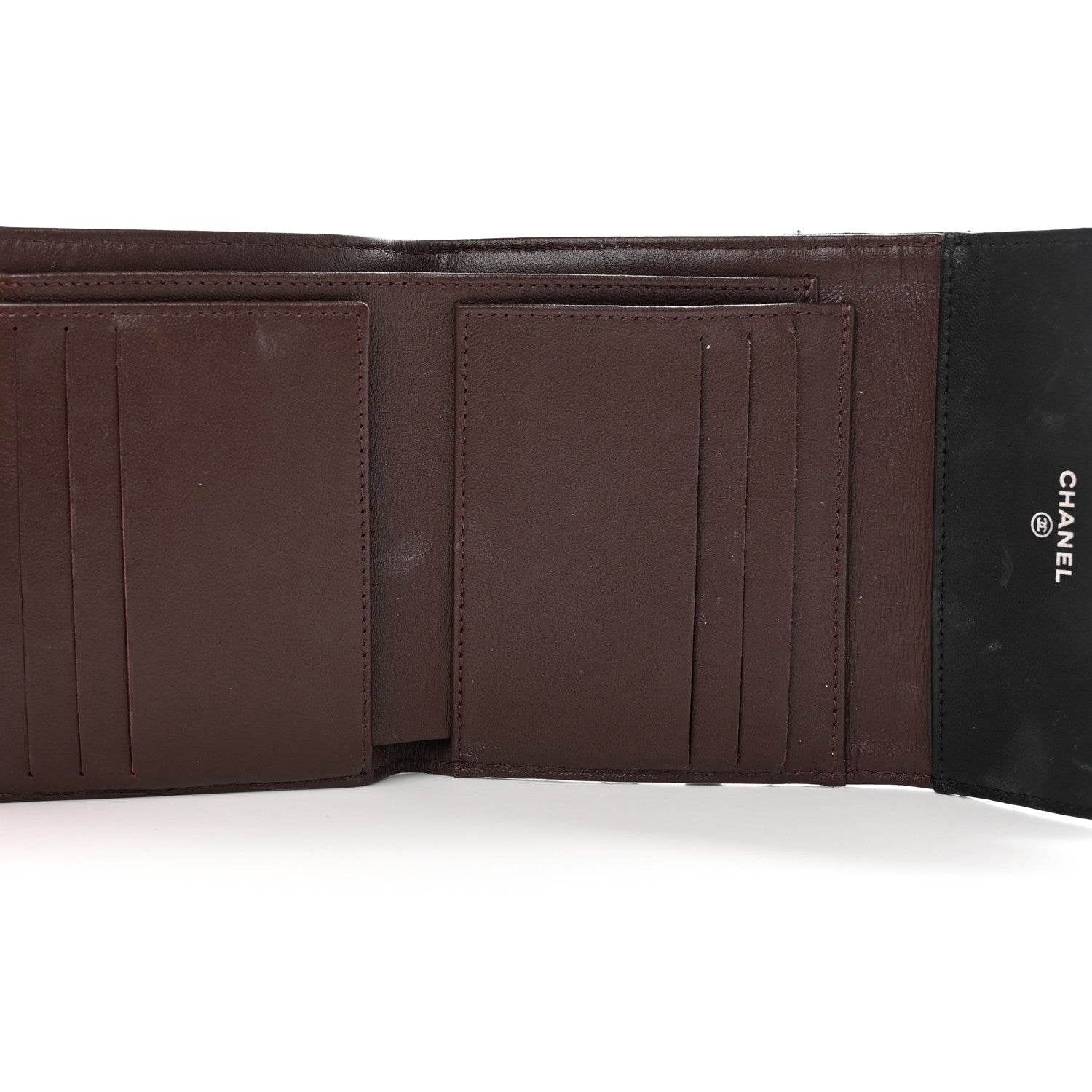 Chanel Lambskin Quilted Compact Flap Wallet Black 5 of 14