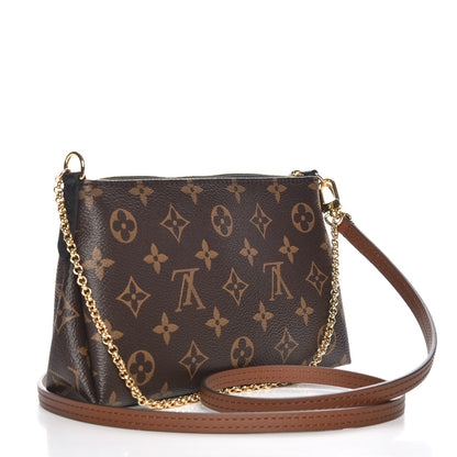 Louis Vuitton Monogram Pallas Clutch Black 3 of 9