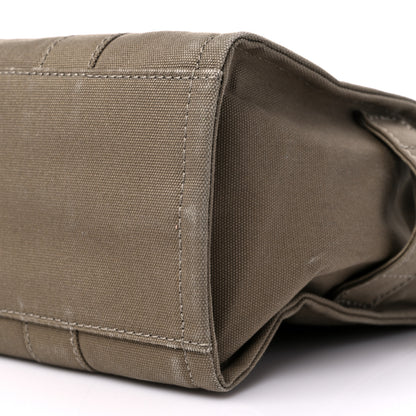 Marc Jacobs Cotton Canvas Medium The Traveler Tote Bag Slate Green 8 of 11