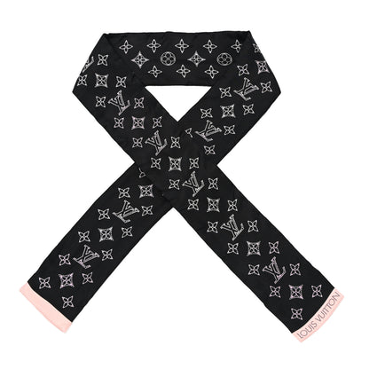 Louis Vuitton Silk Monogram LV Mahina Flight Mode Bandeau Blue Pink 1 of 6