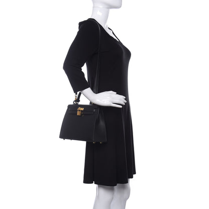 Hermes Epsom Kelly Sellier 25 Black 2 of 11
