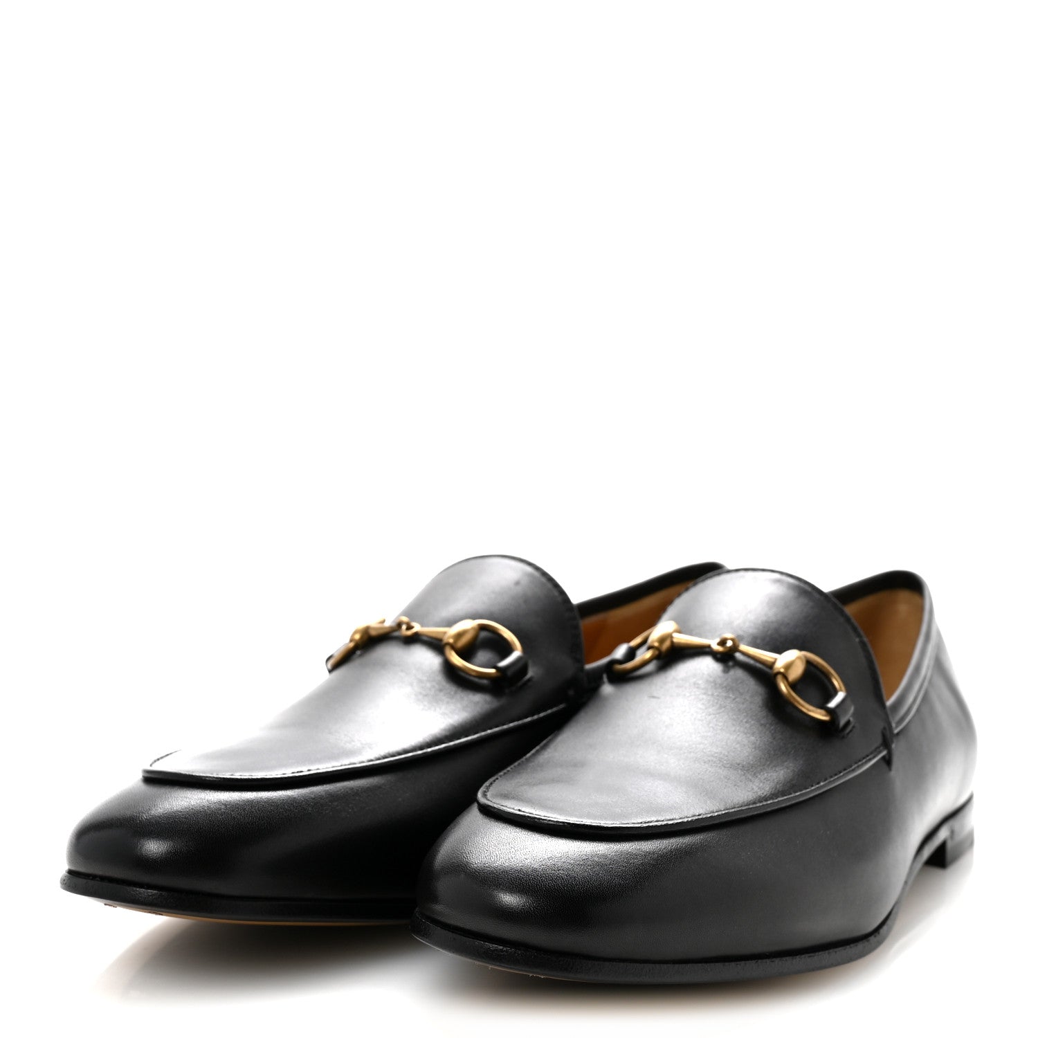 Gucci Calfskin Womens Jordaan Loafers 37 Black 4 of 10
