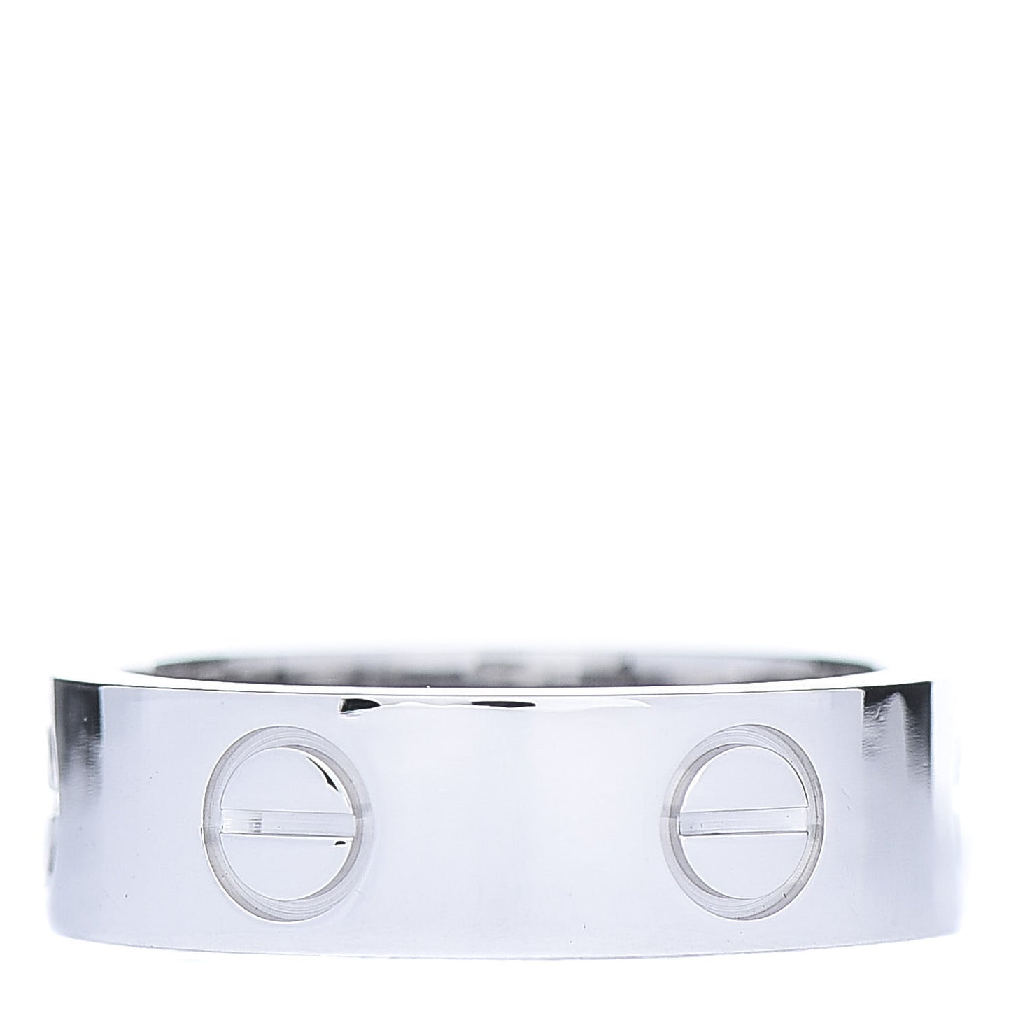 18K White Gold 5.5mm LOVE Ring 50 5.25