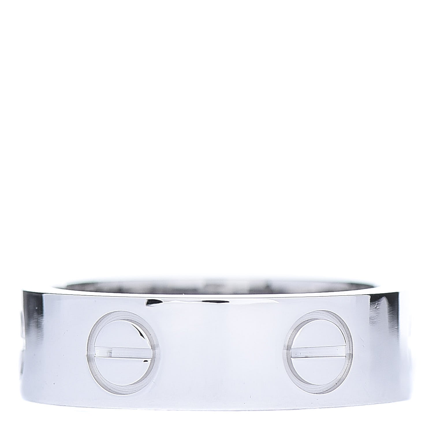 Cartier 18K White Gold 5.5mm LOVE Ring 50 5.25 3 of 4