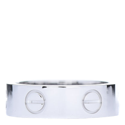Cartier 18K White Gold 5.5mm LOVE Ring 50 5.25 3 of 4