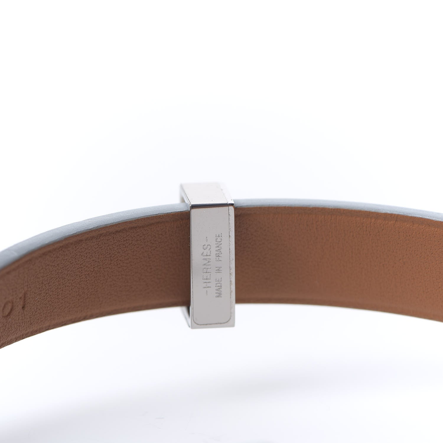 Hermes Swift Mini Dog Double Tour Bracelet T1 White 5 of 5