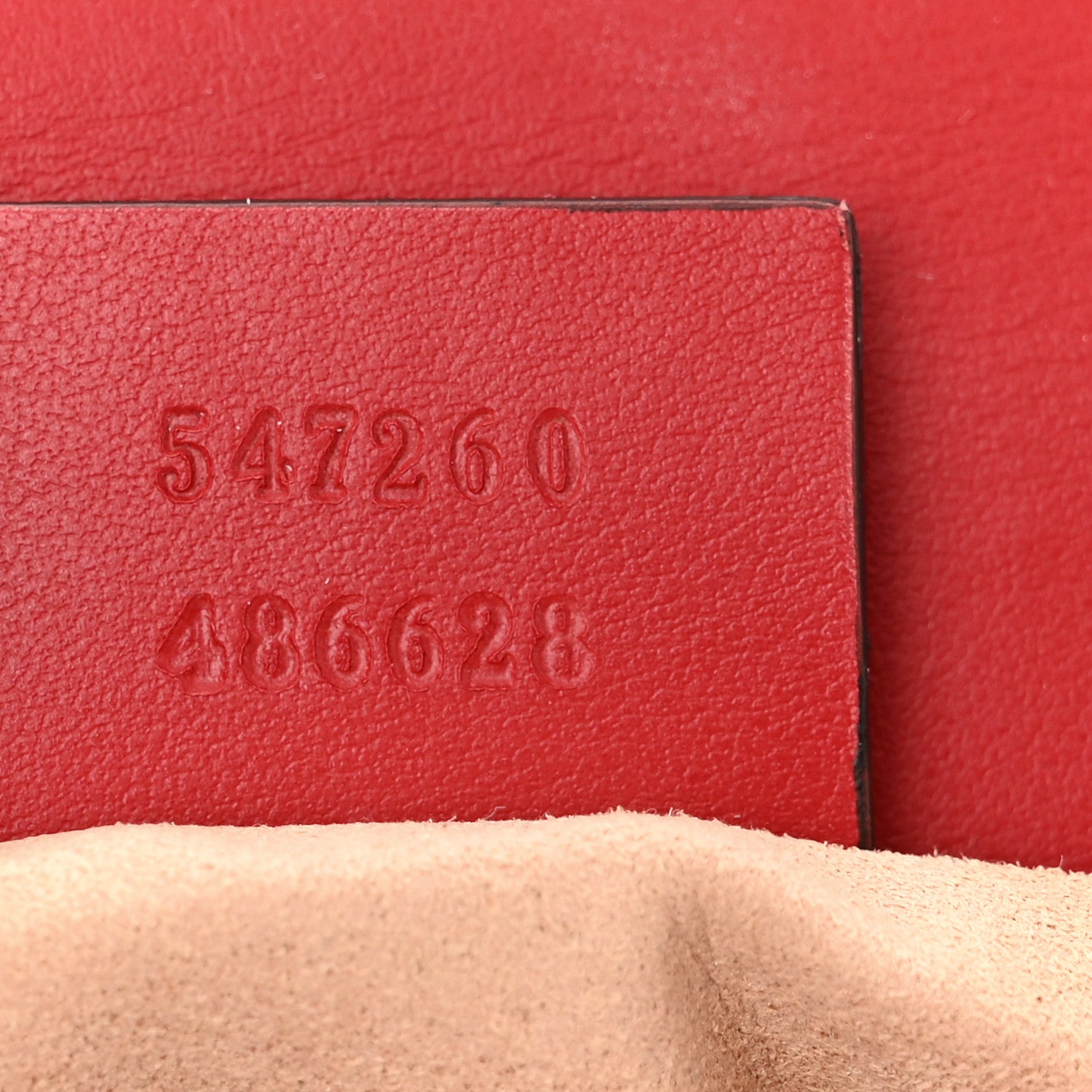 Gucci Calfskin Matelasse Mini GG Marmont Top Handle Shoulder Bag Hibiscus Red 7 of 12