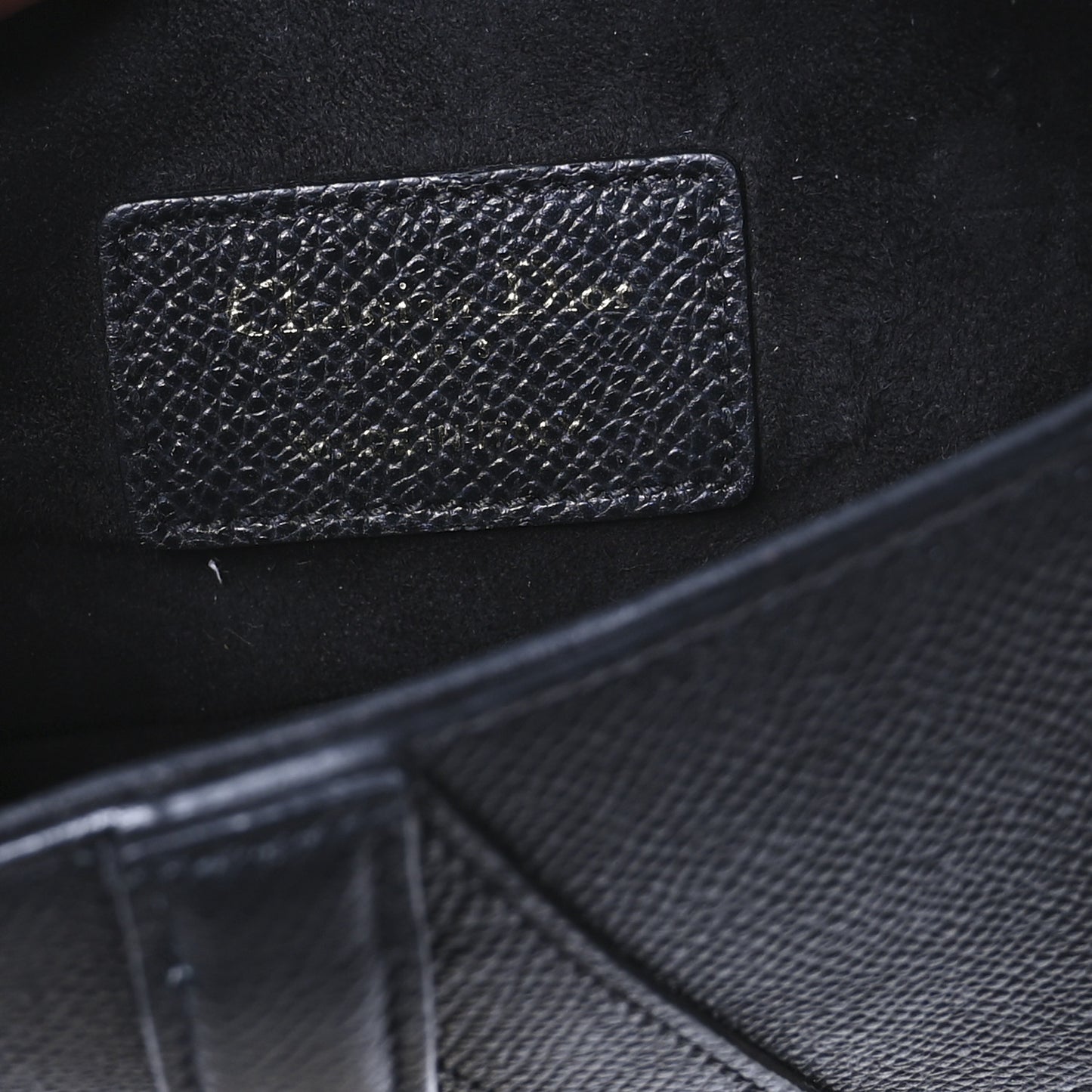 Grained Calfskin Mini Saddle Bag Black