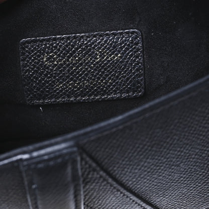 Christian Dior Grained Calfskin Mini Saddle Bag Black 6 of 10