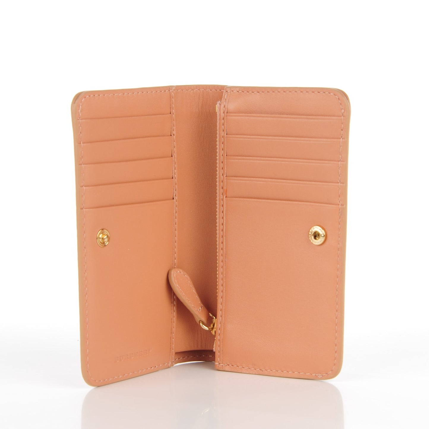 Calfskin Haymarket Check Continental Wallet Pink