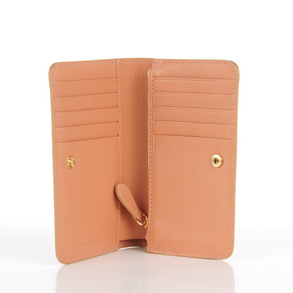 Burberry Calfskin Haymarket Check Continental Wallet Pink 5 of 8