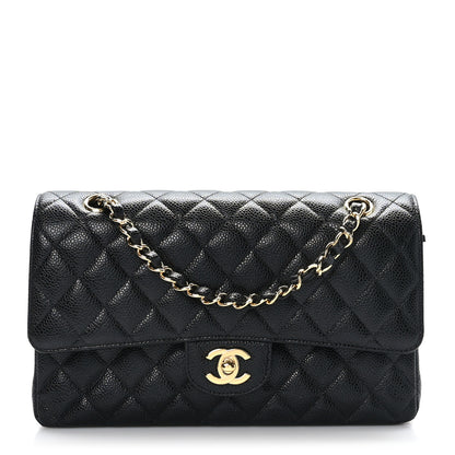 Chanel Caviar Quilted Medium Double Flap Black 1 of 8