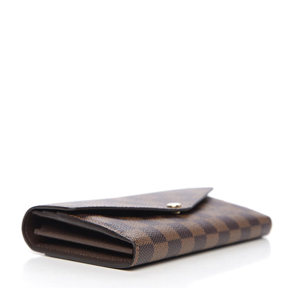 Louis Vuitton Damier Ebene Sarah Wallet NM 3 of 7