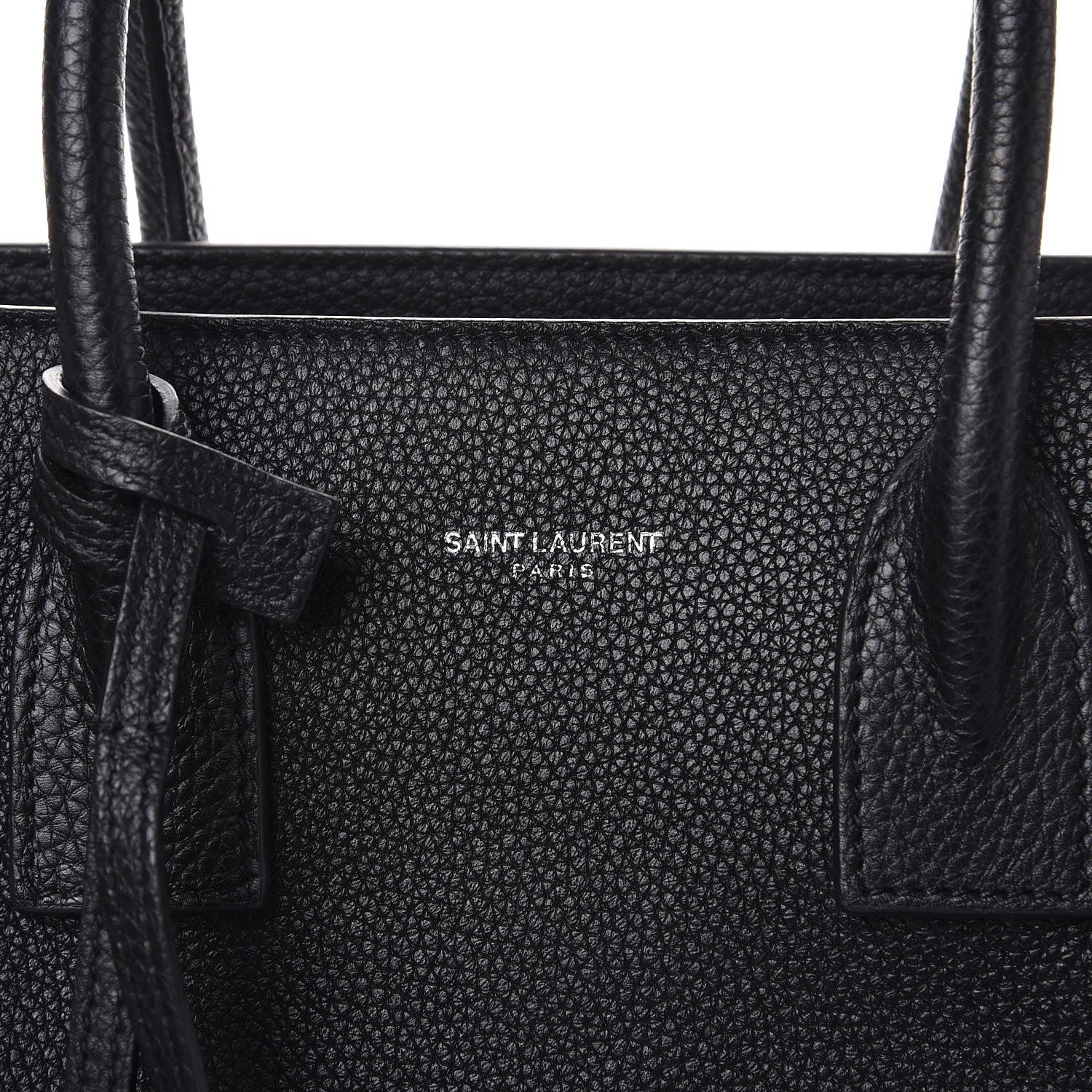 Saint Laurent Grained Calfskin Baby Sac De Jour Souple Black 6 of 7