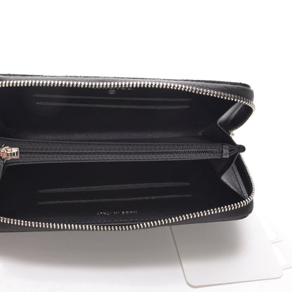 Chanel Metallic Caviar Quilted Medium Maxi CC Zip Around Wallet Black 5 of 9
