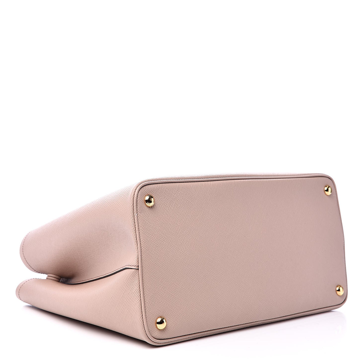 Saffiano Cuir Medium Double Bag Cammeo