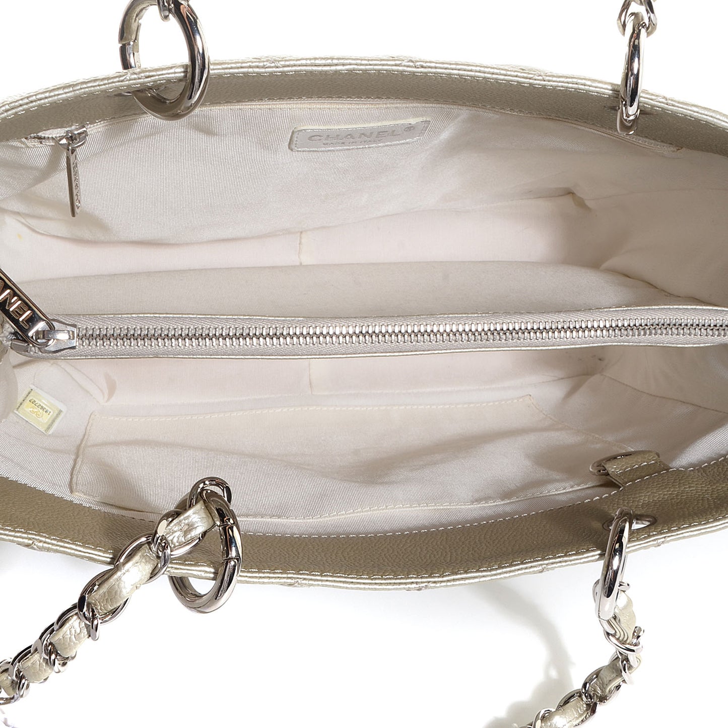 Caviar Grand Shopping Tote GST Light Gold
