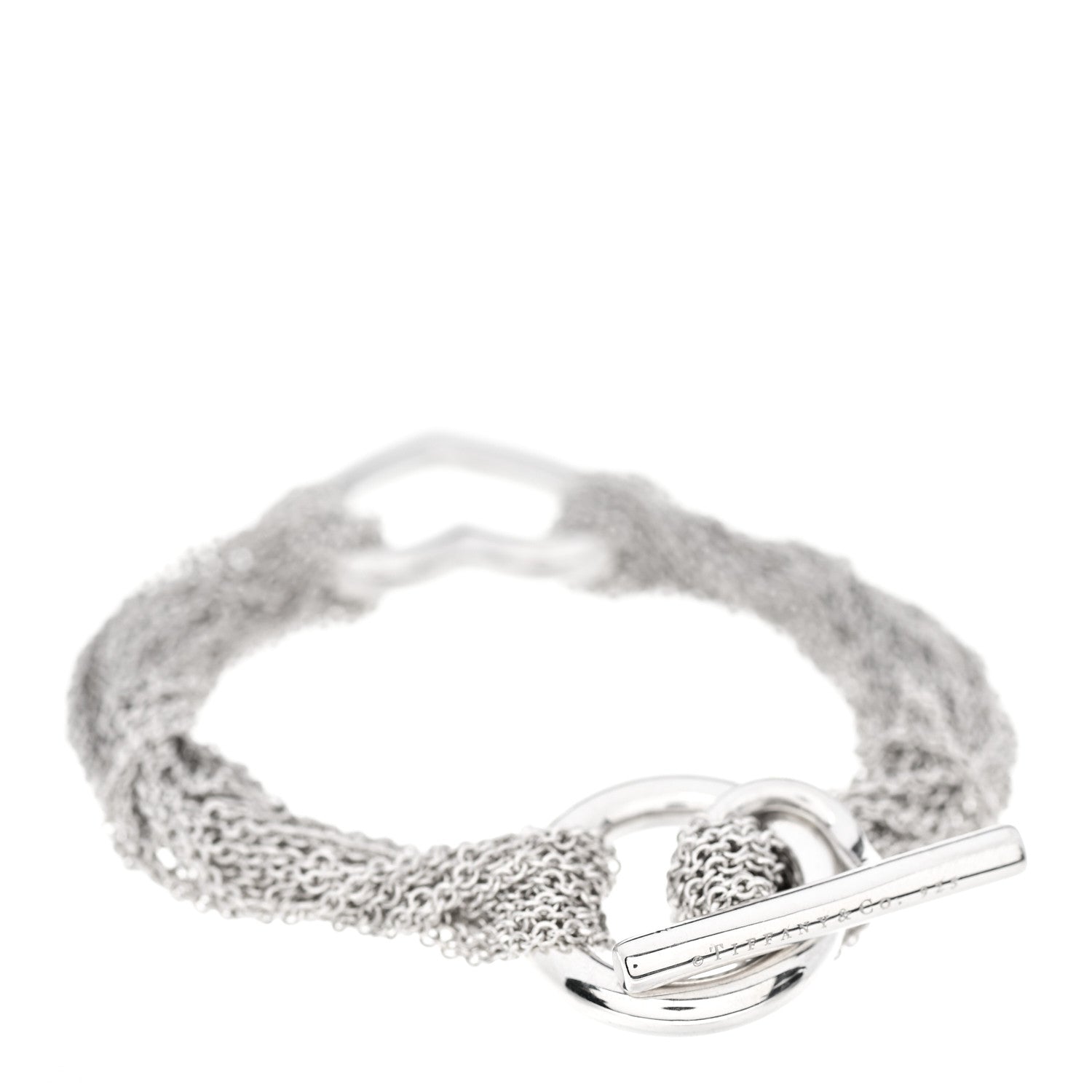 Tiffany Sterling Silver Heart Mesh Bracelet 2 of 3