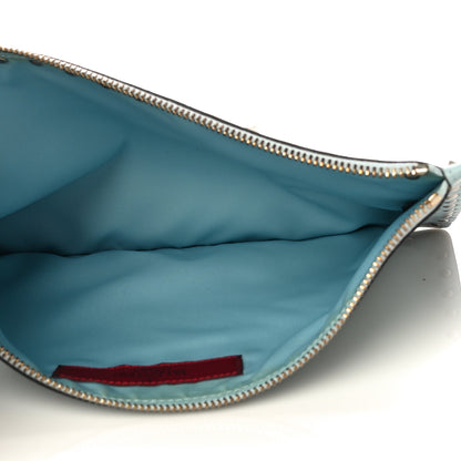 Valentino Garavani Vitello Large Rockstud Zip Pouch Sky Sorbet 5 of 11