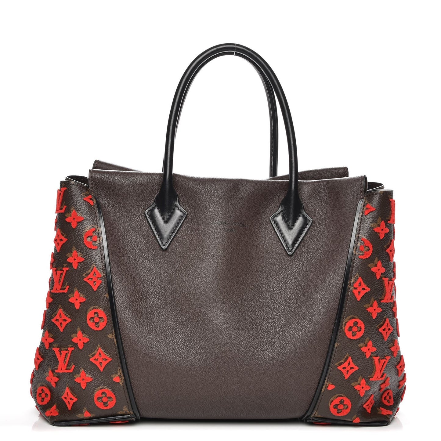 Veau Cachemire Monogram Tote W PM Chocolate