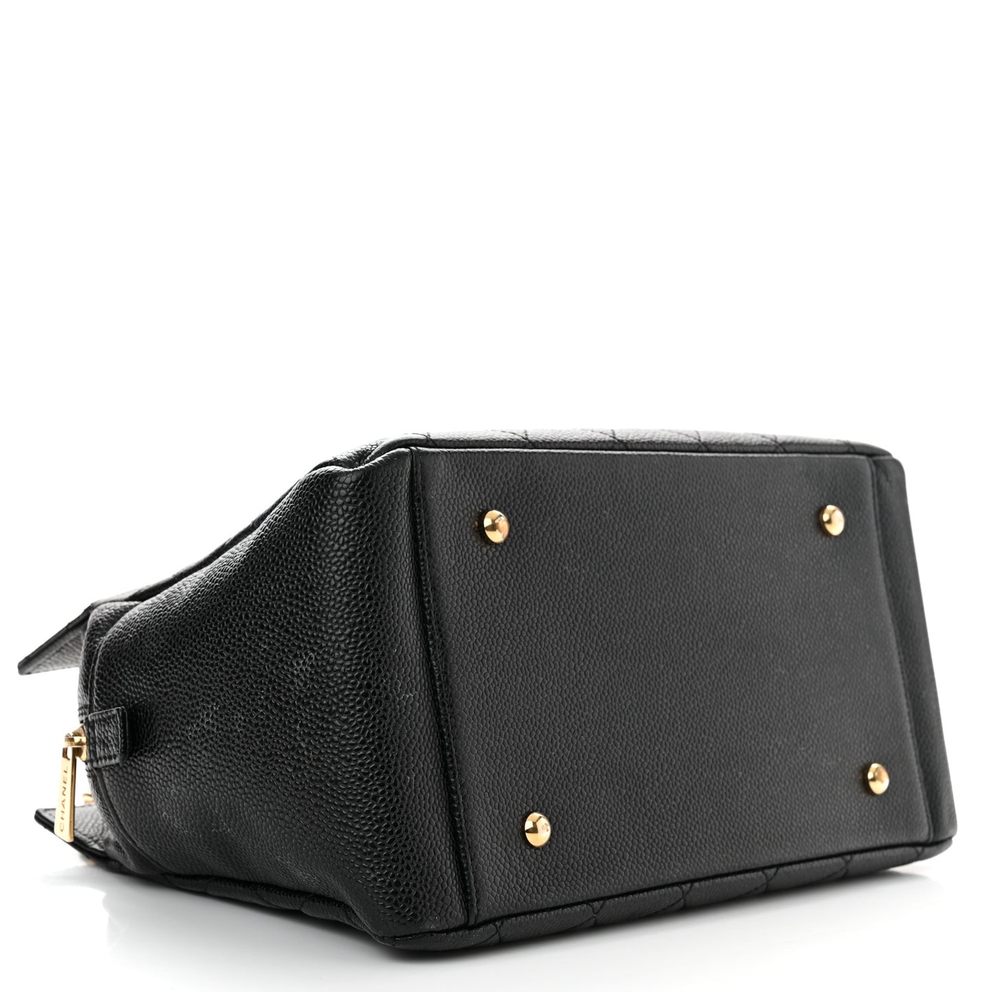 Caviar Quilted Petit Timeless Tote PTT Black