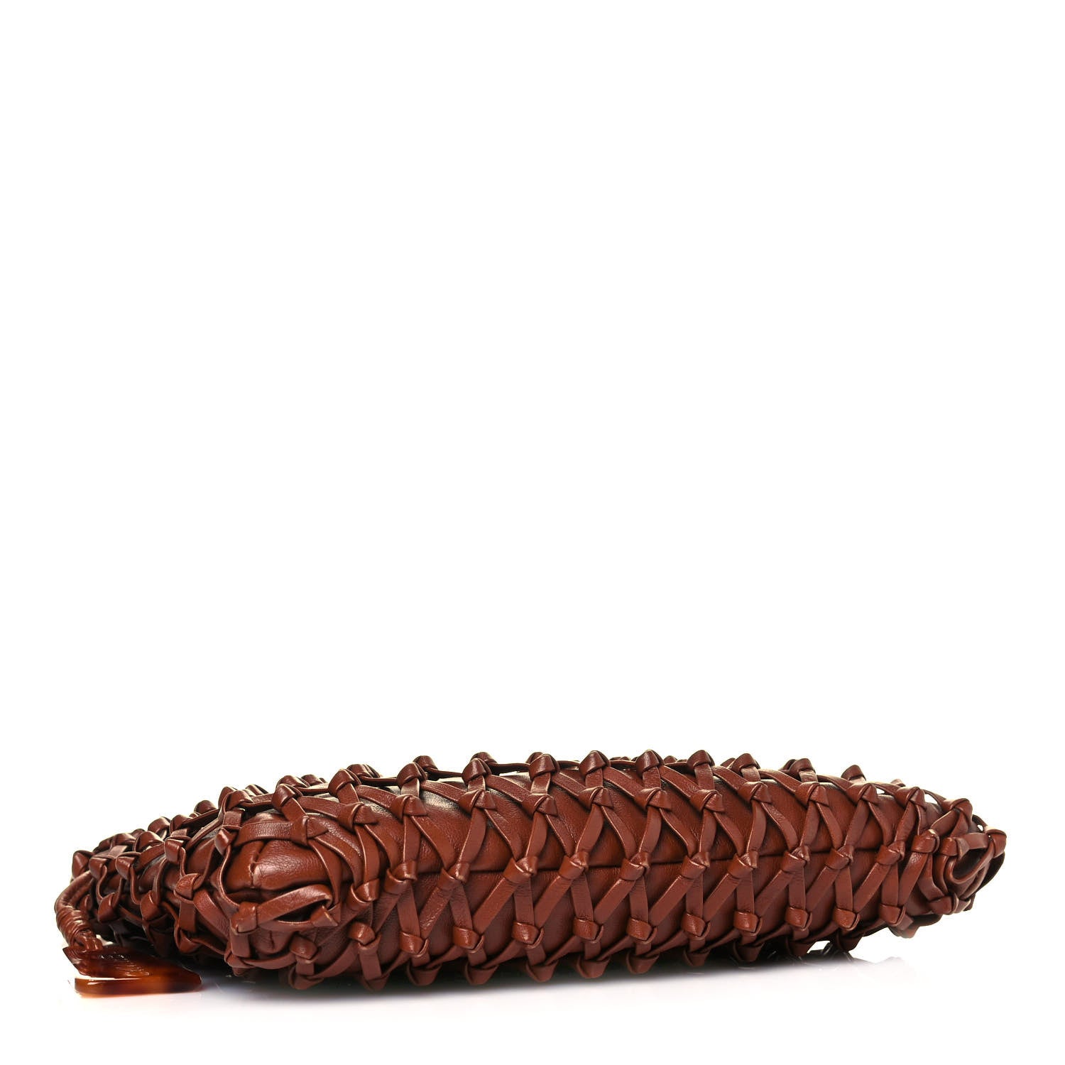 Chanel Lambskin Woven Crossbody Bag Brown 3 of 9