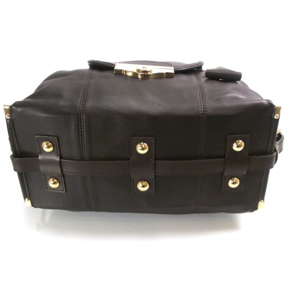Louis Vuitton Limited SAC LOUIS Leather Handbag Moka 4 of 8