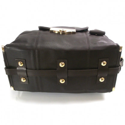 Louis Vuitton Limited SAC LOUIS Leather Handbag Moka 4 of 8
